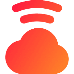 Cloud Wifi Icon from Core Gradient Set