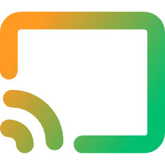 Screen Broadcast Icon from Core Gradient Set