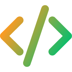 Code Bracket Icon from Core Gradient Set