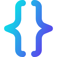 Curly Brackets Icon from Core Gradient Set