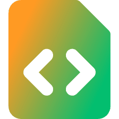 File Code 1 Icon from Core Gradient Set