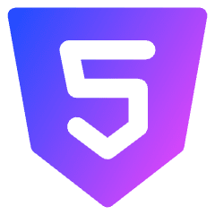 Html Five Icon from Core Gradient Set