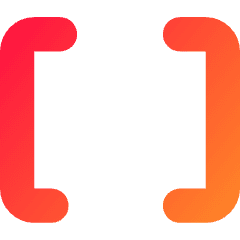 Square Brackets Icon from Core Gradient Set
