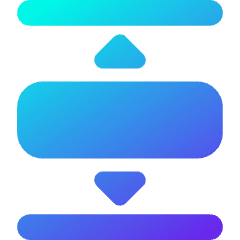 Ui Phone Slider Vertical Icon from Core Gradient Set