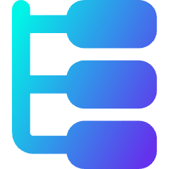 Web Hierarchy Icon from Core Gradient Set