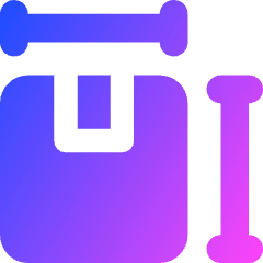 Package Dimension Icon from Core Gradient Set