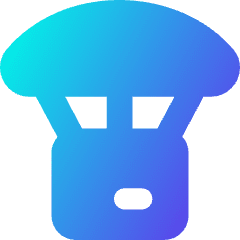 Parachute Drop Icon from Core Gradient Set