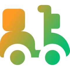 Transfer Motorcycle Icon from Core Gradient Set