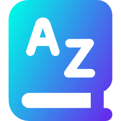 Dictionary Language Book Icon from Core Gradient Set