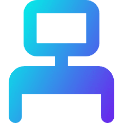 Workspace Desk Icon from Core Gradient Set