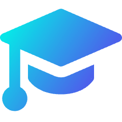 Graduation Cap Icon from Core Gradient Set