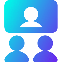Group Meeting Call Icon from Core Gradient Set