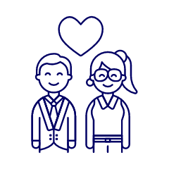 Couple In Love 1 Illustration from UX Line Set