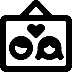 Couple Frame Image Icon from Ultimate Bold Set