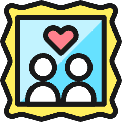 Couple Frame Icon from Ultimate Colors Set