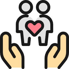 Couple Hold Icon from Ultimate Colors Set
