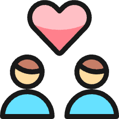 Couple Man Man Icon from Ultimate Colors Set
