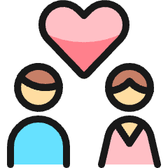 Couple Man Woman 1 Icon from Ultimate Colors Set