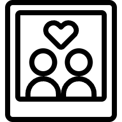 Couple Polaroid Image Icon from Ultimate Light Set