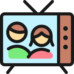 Couple Tv Icon from Ultimate Colors Set
