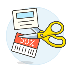 Discount Coupon Cut 2 Illustration from UX Colors Set