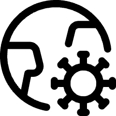 Covid 19 Virus Pandemic 1 Icon from Ultimate Regular Set