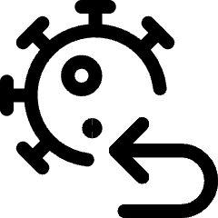 Covid19 Virus Reinfected Icon from Ultimate Regular Set