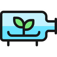 Crafts Bottle Art Plant Icon from Ultimate Colors Set