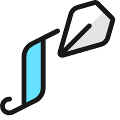 Crafts Calligraphy Icon from Ultimate Colors Set