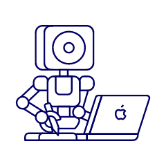 Artist Robot 2 Illustration from UX Line Set