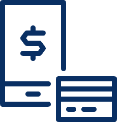 Credit Card Application Mobile Icon from Cyber Line Set