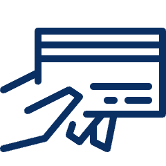 Credit Card Hand 1 Icon from Cyber Line Set