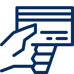 Credit Card Hand 2 Icon from Cyber Line Set