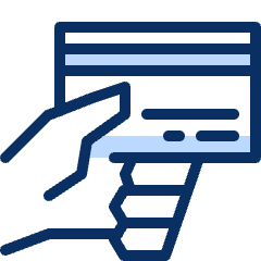 Credit Card Hand 2 Icon from Cyber Duotone Set