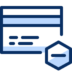 Credit Card Subtract Icon from Cyber Duotone Set