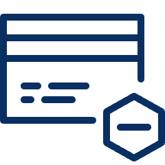 Credit Card Subtract Icon from Cyber Line Set