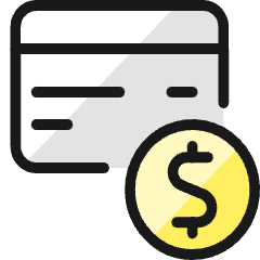 Credit Card Dollar 1 Icon from Ultimate Colors Set