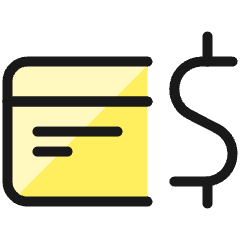 Credit Card Dollar Icon from Ultimate Colors Set