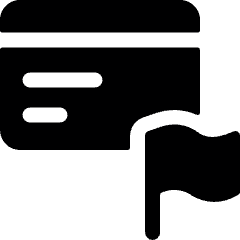 Credit Card Flag Icon from Ultimate Bold Set