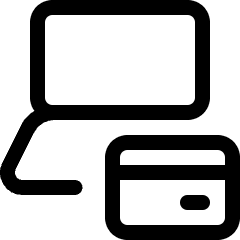 Credit Card Laptop Payment Icon from Ultimate Regular Set