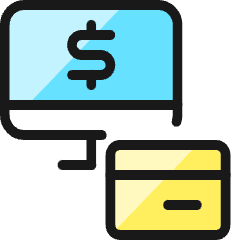Credit Card Monitor Payment Icon from Ultimate Colors Set