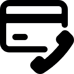Credit Card Phone Call Alternate Icon from Ultimate Bold Set