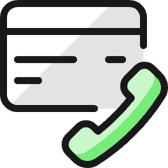 Credit Card Phone Call Icon from Ultimate Colors Set