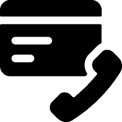 Credit Card Phone Call Icon from Ultimate Bold Set