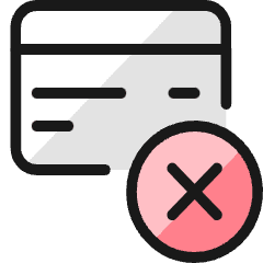 Credit Card Remove Icon from Ultimate Colors Set