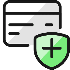 Credit Card Shield Icon from Ultimate Colors Set