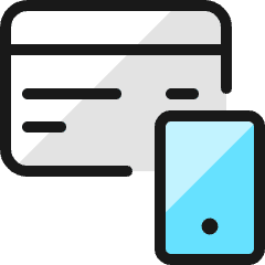 Credit Card Smartphone Icon from Ultimate Colors Set