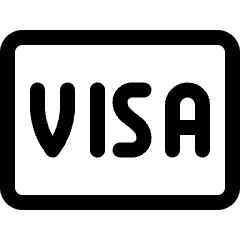 Credit Card Visa Icon from Ultimate Regular Set