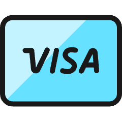 Credit Card Visa Icon from Ultimate Colors Set
