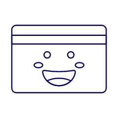 Card Smiley 1 Illustration from UX Line Set